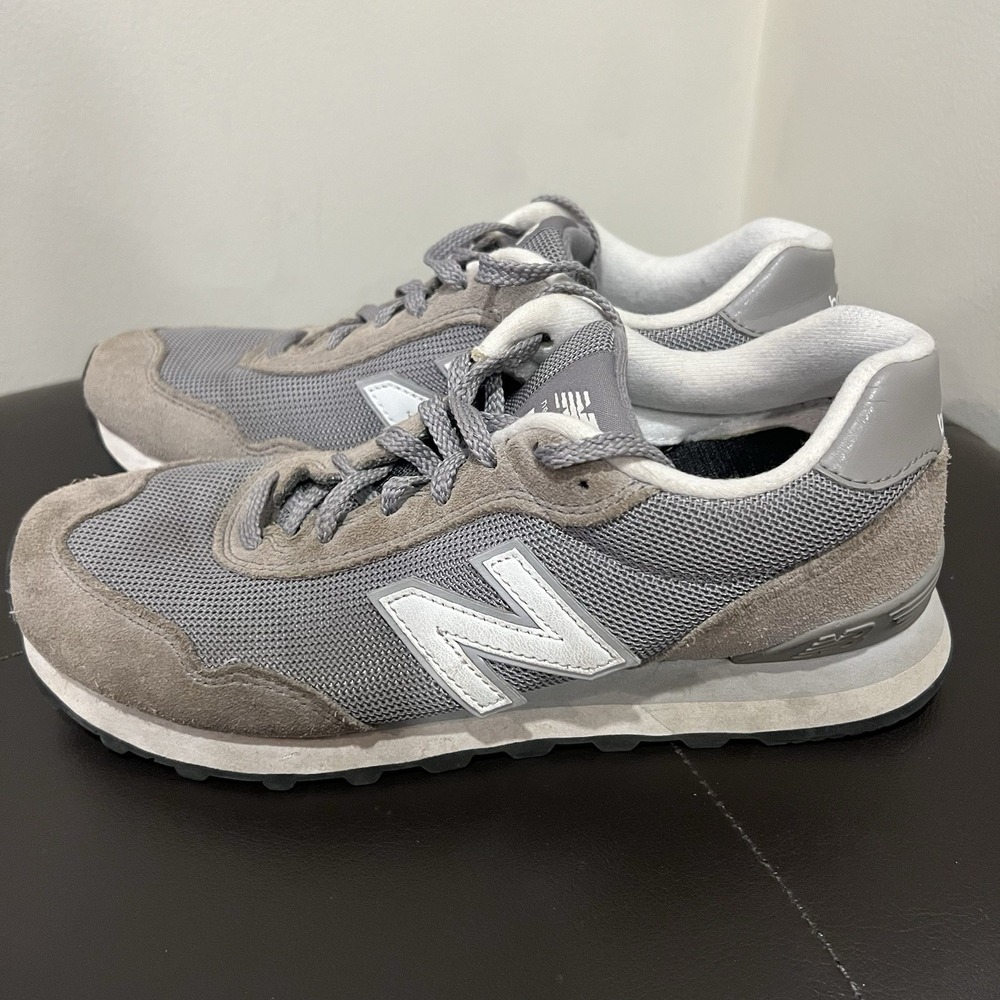 New Balance Womens 515 V3 Running Shoe 8.5 Grey White Mesh Suede Comfort Sneaker